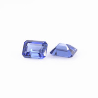 ROOMY 5A Haute Qualité Étape Émeraude Cut Czochralski Lab Grown Royal Blue Sapphire Loose Facete Gemstones Blue Sapphire