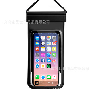 Étui étanche pour smartphone en TPU compatible avec écran tactile, idéal pour les voyages en extérieur et la plongée, bleu avec cordon - Product Image 5