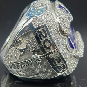 Bague de championnat de football canadien CFL Toronto Gold Rush <span class=keywords><strong>2022</strong></span>, personnalisée, plaquée or, laiton, zircon créé en laboratoire, certifiée, <span class=keywords><strong>tendance</strong></span> - Product Image 1