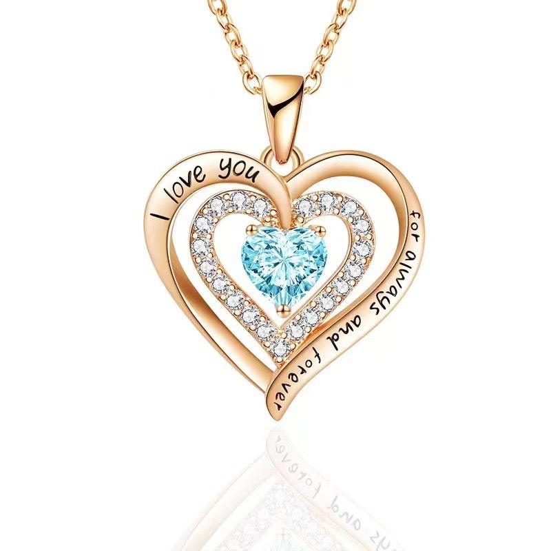 Rose gold blue diamond