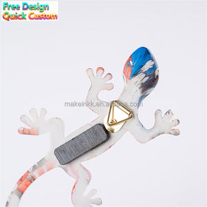 Juego de Decoración de Pared con Estilo Grafiti de Gecko - Esculturas de Lagarto de Resina Coloridas para Decoración de Interiores de Hogar/Oficina - Product Image 3