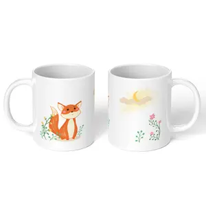 Tazas de cerámica para café y té, tazas de sublimación personalizadas de 11Oz, con transferencia de calor blanca