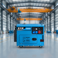Générateur mobile 10KVA 5KW XGY-10 monophasé 400V/230V/220V 50/60Hz 24V DC, démarrage à froid, refroidissement par eau, 1800 tr/min, haute efficacité, AVR