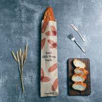 Expédition rapide plat Glassine ciré sac frites biscuits Dessert Sandwich fête faveur papier sulfurisé sac à déjeuner