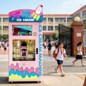 Nouvelle machine distributrice automatique de crème glacée molle Naughty Dog avec écran tactile pour centre commercial et cinéma - Product Image 1