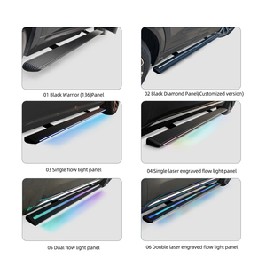 WJ Fabrik für Aluminium-Seitenstufen, elektrisch ausfahrbar mit LED-Beleuchtung für X7 G07 2019 bis 2025 X7 Trucks Auto Seitenfußtritt - Product Image 3