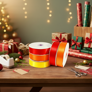 Cinta de Raso de Color Sólido de 25 mm de Alta Calidad, 100 Yardas por Rollo, para Decoración de Regalos de Boda, la Más Vendida al por Mayor - Product Image 2