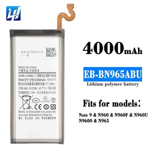 OEM 4000mAh EB-BN965ABU 100% sıfır döngüsü N960 N965 cep telefonu pil Samsung Galaxy not 9 için orijinal kapasite pil - Product Image 6