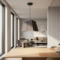 Abat-jour suspendu acoustique en PET à facettes, en fibre de polyester, absorbant le son, pour la maison et les espaces commerciaux