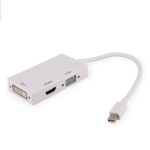 ตัวแปลงอะแดปเตอร์มินิ ดีพีเป็น HDMI VGA DVI สำหรับการเชื่อมต่อจอแสดงผลแล็ปท็อป - Product Image 1