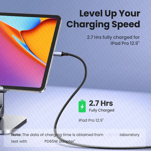 0.25M 0.5M 1M 2M USB C型至USB C电缆27W 60W 100W PD快速充电充电器电线，适用于IPHONE 17 Macbook电子标记芯片 - Product Image 4