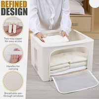 Sac de rangement pour pulls en cachemire avec cadre en acier, organisateur de vêtements respirant et pliable pour armoire et literie