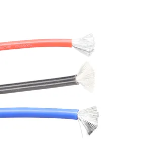 High quality soft cable 100 meters extra soft 200 degree 600V high temperature silicone wire 4 6 8 10 AWG