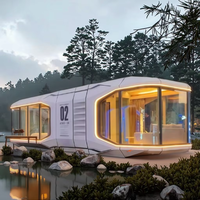 Mini Apple Home Design en acier Offre Spéciale durable Villa en bois à capsule innovante pour bureau, hôtel, serres préfabriquées pour l'extérieur