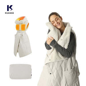 En stock à l'étranger, 3 réglages de chaleur, chauffage rapide, imperméable, <span class=keywords><strong>couverture</strong></span> <span class=keywords><strong>chauffante</strong></span> électrique USB à <span class=keywords><strong>batterie</strong></span> pour le camping - Product Image 1