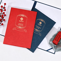 Porte-certificats texturés avec logo personnalisé, dossiers de diplôme, pochettes pour documents de remise de diplôme pour les écoles et les entreprises