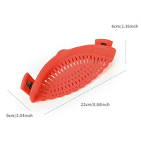 Passoire à clipser réglable en silicone pour légumes et fruits, panier de drainage pour pâtes et légumes, filtre de lavage et d'égouttage