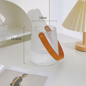 Ánh sáng sang trọng cầm tay bình thủy tinh hiện đại đơn giản hoa bình chèn sáng tạo trang trí nhà phòng khách - Product Image 6