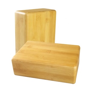 Brique d'entraînement de gymnastique antidérapante de qualité en gros Bloc de yoga recyclé en bambou naturel Brique de yoga en bois massif - Product Image 2