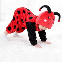 TONWHAR Vente en gros Barboteuse pour bébé Coccinelle Licorne Combinaison pour enfant Combinaison de neige unisexe pour garçon et fille