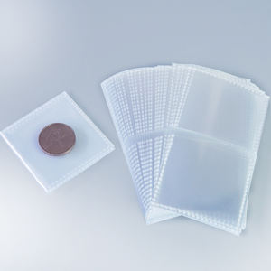Pochette de rangement transparente pour pièces de monnaie en PET ultra-claire, lot de <span class=keywords><strong>50</strong></span> <span class=keywords><strong>pochettes</strong></span> Mylar de 2/2,5 pouces pour le stockage - Product Image 2
