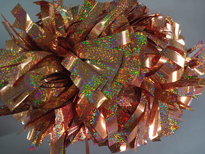 Juego de pompones holográficos brillantes personalizados para niñas, accesorios de porristas de baile para niños, escuadrones de animadoras, espectáculos de espíritu - Product Image 4