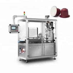 Máquina empacadora de cápsulas de café Nespresso con forma personalizada automática de tipo rotativo, llenado y sellado - Product Image 6