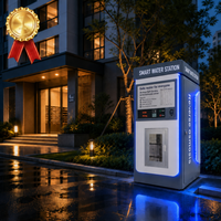 Máquina Expendedora de Agua ATM 800GPD/1200GPD/1600GPD con Sistema de Pago con Monedas/Billetes/Tarjeta POS para Comunidades/Áreas Comerciales