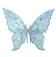 Ailes de papillon surdimensionnées irisées, nouvelle collection 2025, impression dorée scintillante, ailes d'ange pour une photographie éblouissante