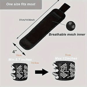 Guest Quality Magnetic Wrist <b>Tool</b> Organizer Sleeve Adjustable Strap Non Slip Surface For <b>Tool</b> <b>Storage</b> - Product Image 5