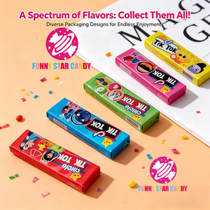 <span class=keywords><strong>Chewing</strong></span>-<span class=keywords><strong>Gum</strong></span> Personnalisé en Gros Marque Privée d'Usine, Emballage de 5 Pièces, Goût de Fruit TikTok <span class=keywords><strong>avec</strong></span> <span class=keywords><strong>Tatouage</strong></span> Autocollant de Dessin Animé - Product Image 4