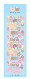 Pegatinas coreanas Ins con confeti de oso para diarios, pegatinas decorativas para álbum de recortes de Kpop y mascotas, bricolaje - Product Image 5