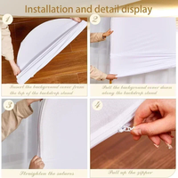 Housse en Tissu Imprimée Personnalisée pour Événements de Mariage, Décoration d'Anniversaire, Housse en Spandex pour Arche Chiara
