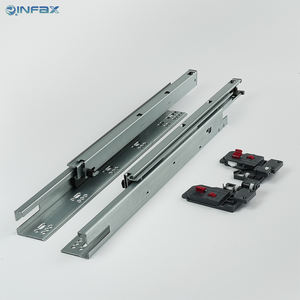 Полноудлинительный выдвижной ящик, 18 дюймов, 3-секционный сверхпрочный дизайн с демпфирующим мягким закрытием, бесшумным скрытым подмонтовым скольжением - Product Image 3