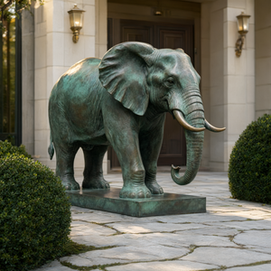 Estatua de Elefante de Bronce Personalizada para Jardín y Entrada de Hotel - Product Image 3