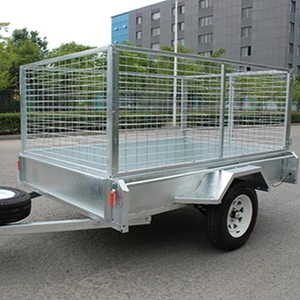 China caja de un solo eje <span class=keywords><strong>jaula</strong></span> remolque 6x4 - Product Image 1