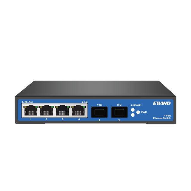 Mini 6KV 4/8Port 2.5G/10G Ethernet Switch WEB Smart