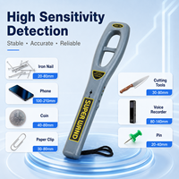 Detector de Metales Portátil de Alta Sensibilidad, Escáner de Seguridad con Alarma de Sonido y Vibración para Eventos e Inspección de Mezquitas