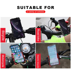 GUB P10 충격 흡수 조정 오토바이 전화 마운트 지원 오토바이 핸들 바 스탠드 마운트 스쿠터 모터 자전거 전화 랙 - Product Image 2