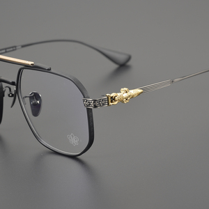 CH8222 Pilot Polygon puro lusso <span class=keywords><strong>occhiali</strong></span> <span class=keywords><strong>da</strong></span> <span class=keywords><strong>vista</strong></span> <span class=keywords><strong>trasparente</strong></span> oro nero montature di lusso <span class=keywords><strong>da</strong></span> uomo di design <span class=keywords><strong>da</strong></span> donna <span class=keywords><strong>occhiali</strong></span> di moda - Product Image 4