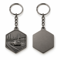 Porte-clés personnalisé avec emblème en relief de monument urbain, logo personnalisable, promotionnel, vente en gros, souvenir, fabricant en gros