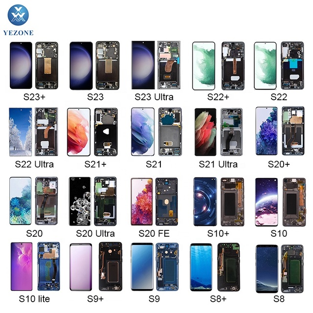 Wholesale Mobile Phone Lcd for Samsung galaxy S6 S7 S7 Edge  S8 S9 S10 S20 LCD Screen Original