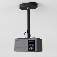 Support de plafond télescopique pour projecteur, capacité de charge de 10 kg, adaptateur de câble dissimulé pour projecteur de cinéma maison X50ultra TITAN NOIR Hisense C5