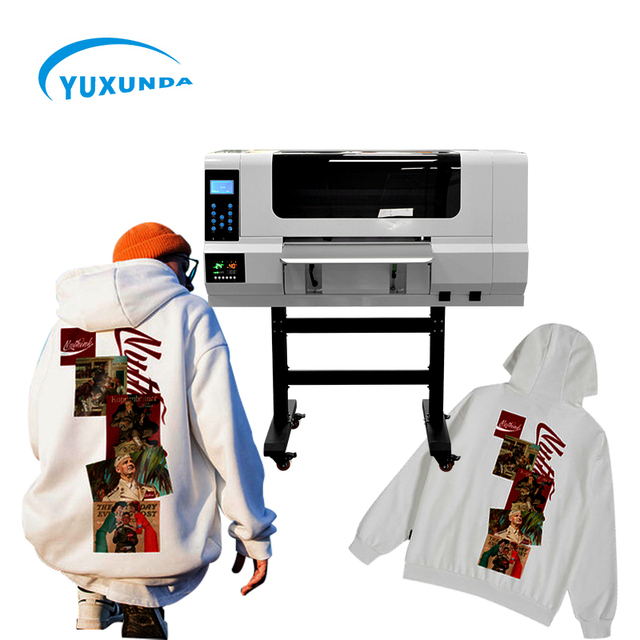 Yuxunda CMYKW T-Shirt Printer XP600/I3200 Printhead DTF Printer for T Shirt Printing