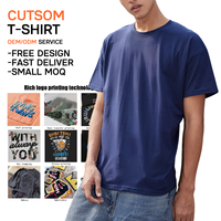 Vente en gros de t-shirts pour hommes en coton 100% de haute qualité, impression personnalisée, services d'impression de t-shirts unis avec impressions DTG pour hommes