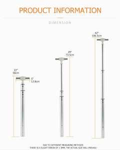T832A Waterproof Adjustable Metal Telescopic Trolley Handle - Product Image 2
