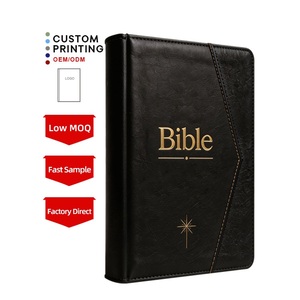 Servicios de Impresión de Biblias de Tapa Blanda con Bordes Pintados, <span class=keywords><strong>Biblia</strong></span> de Bolsillo de Cuero PU a Bajo Costo - Product Image 1