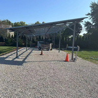 Ombre de panneau solaire forte pour voitures économique 8kw 10kw 16kw 20kw génération pare-soleil photovoltaïque abri de voiture avec contrôleur MPPT