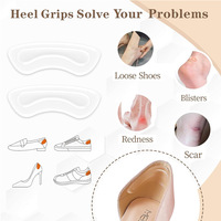 Protections de talon pour chaussures, demi-semelles anti-friction et inserts pour réduire la taille des chaussures, fabriquées en Chine