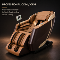 Silla de Masaje Corporal Completa Multifuncional de Lujo, Directo de Fábrica en China, Eléctrica, Shiatsu, Reclinable, con Calor y Gravedad Cero para Uso Doméstico